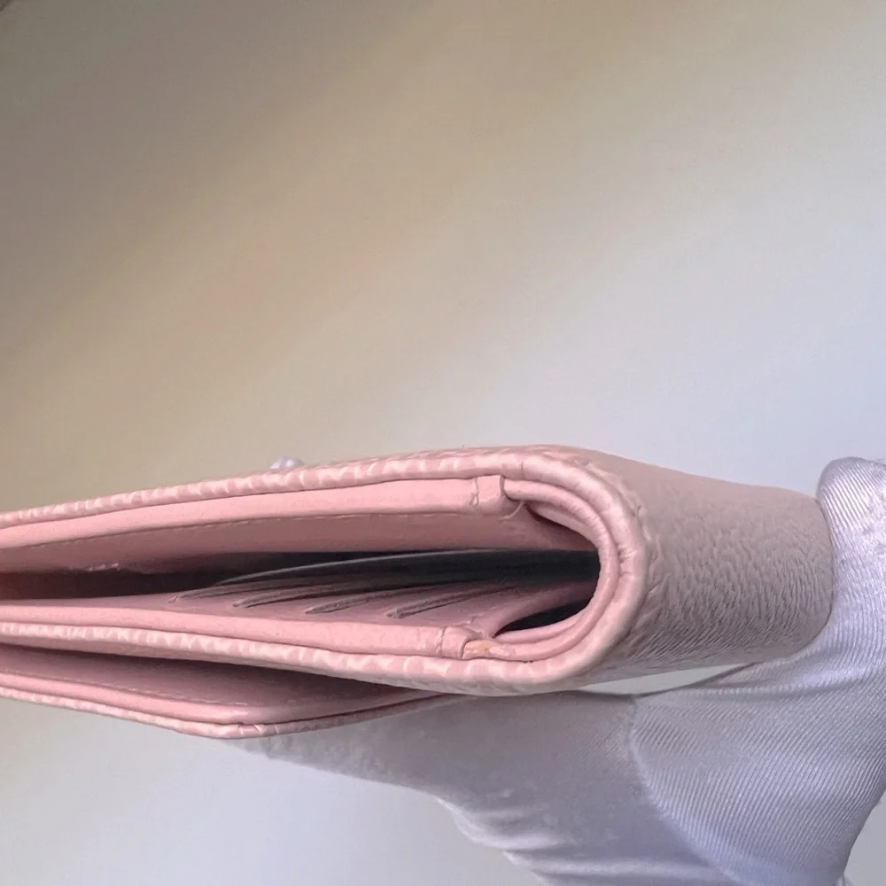 🔥CHANEL Caviar Timeless CC Large Gusset Flap Wallet in Rose Pale